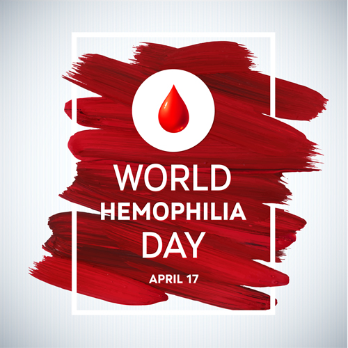 World Hemophilia Day poster vector graphics 04