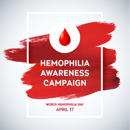 World Hemophilia Day poster vector graphics 05