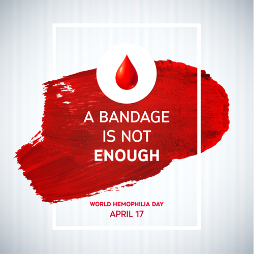 World Hemophilia Day poster vector graphics 06