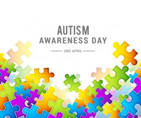 World autism awareness day poster vector 01