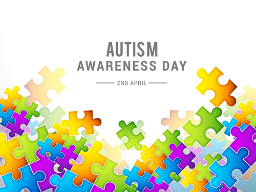 World autism awareness day poster vector 01