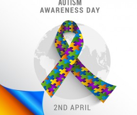 World autism awareness day poster vector 02