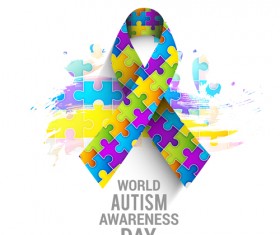 World autism awareness day poster vector 05
