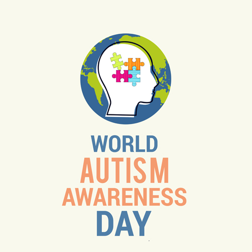 World autism awareness day poster vector 08