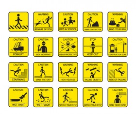 Triangle safety warning signs 01 free download