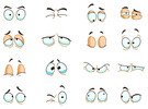 Cartoon eyes vectors set 02 free download