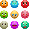 Colored emoticons Icons set free download