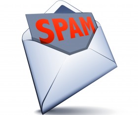 spam icon vector