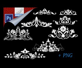 8 Kind Ornaments Brushes Set