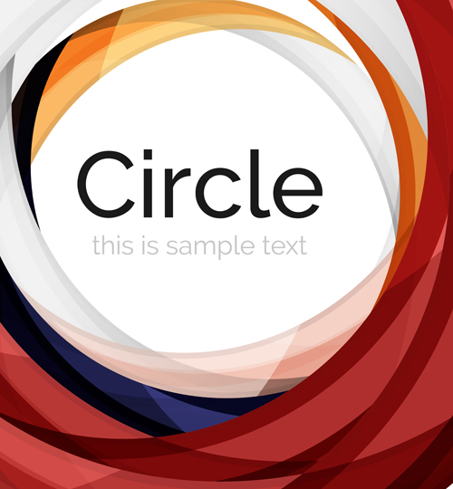 Abstract circle colored background vector 03