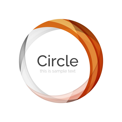 Abstract circle colored background vector 04