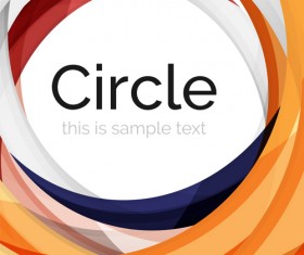 Abstract circle colored background vector 06