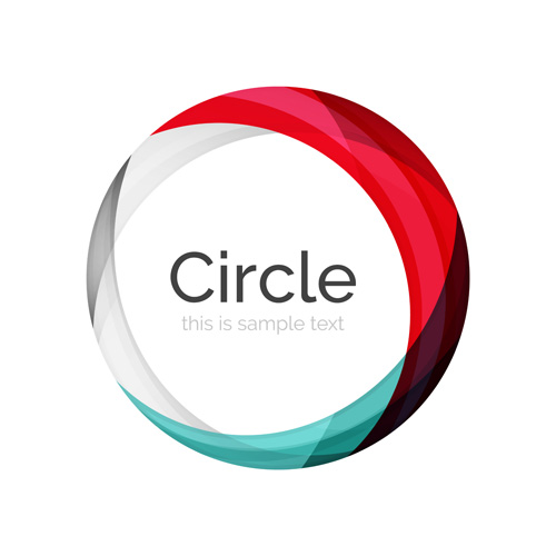 Download Abstract circle colored background vector 07 free download