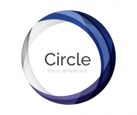Abstract circle colored background vector 08