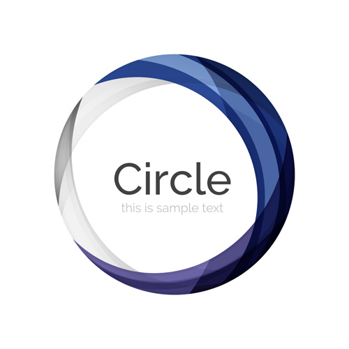 Abstract circle colored background vector 08
