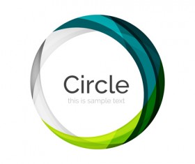 Abstract circle colored background vector 09