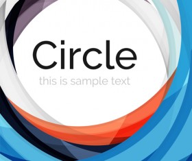 Abstract circle colored background vector 10