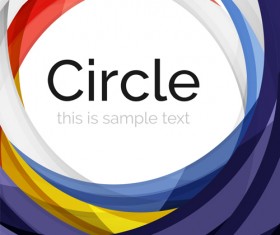 Abstract circle colored background vector 11