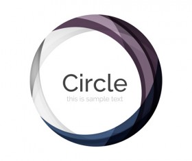Abstract circle colored background vector 12