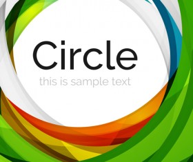 Abstract circle colored background vector 13