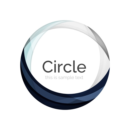 Abstract circle colored background vector 15
