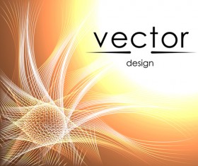 Abstract lines with brown background vector 01