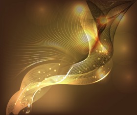 Abstract lines with brown background vector 02