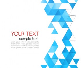 Abstract triangles background art vector 04