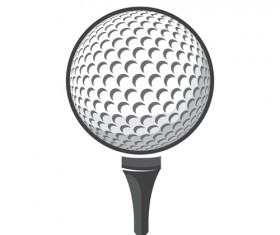 Ball golf vector material