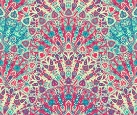 Beautiful ethnic decor seamless pattern vector 02