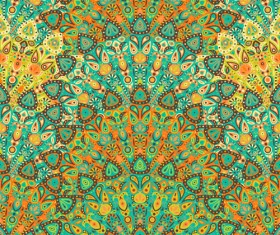 Beautiful ethnic decor seamless pattern vector 05