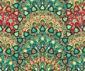 Beautiful ethnic decor seamless pattern vector 06