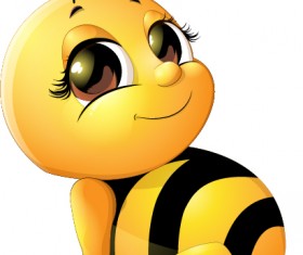 Bee baby cute vector set 03