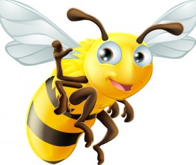 Bee baby cute vector set 04