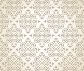 Beige floral seamless pattern vectors 01
