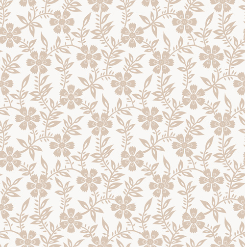 Beige floral seamless pattern vectors 03