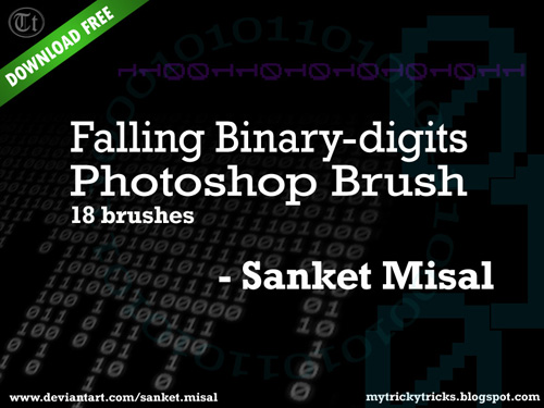 Binary Photoshop Brushes