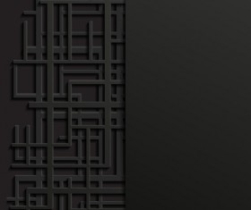 Black art background vector 03