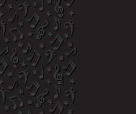 Black art background vector 04