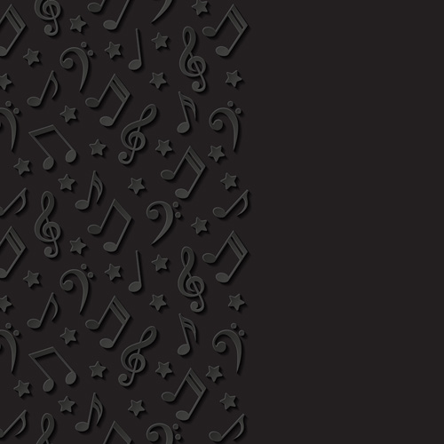 Black art background vector 04