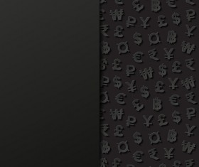 Black art background vector 06