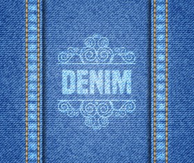Blue denim texture background vector graphics 04