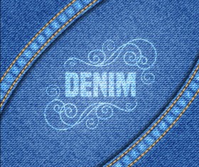 Blue denim texture background vector graphics 08