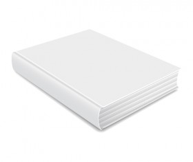 Book blank template vector set 02