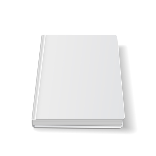 Book blank template vector set 03