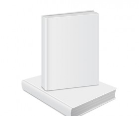 Book blank template vector set 09