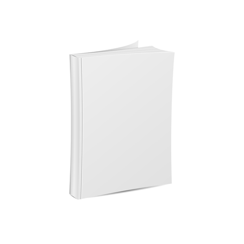 Book blank template vector set 16