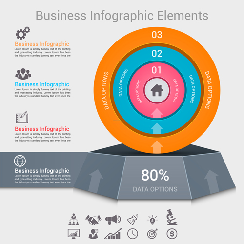 Business Infographic creative design 4066