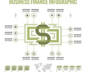Business finance infographic vector 03