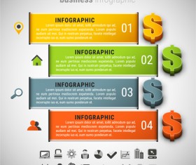 Business finance infographic vector 04